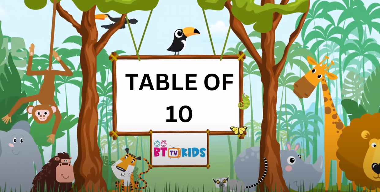 10x1=10 Multiplication | Table of Ten (10) | Tables Song Multiplication | Time of tables | BTTV KIDS